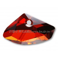 施華洛6657銀河岩形001REDM16*27mm紅色夢幻1個