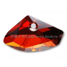 施華洛6657銀河岩形001REDM16*27mm紅色夢幻1個