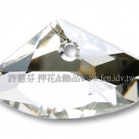 施華洛6657銀河岩形001MOL23.5*39mm銀色月光1個