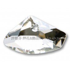 施華洛6657銀河岩形001MOL23.5*39mm銀色月光1個