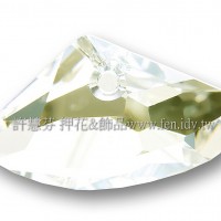 施華洛6657銀河岩形001SSHA16*27mm茶水晶1個