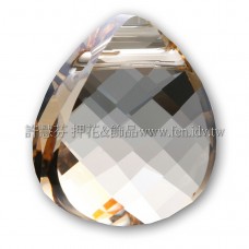 施華洛6012三角水滴001GSHA_15.4*14mm夢幻影子1個