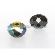 5040施華洛車輪珠280-6mm黑玉+AB-10個