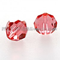 5000施華洛圓珠542-6mm珊瑚紅-10個