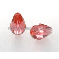 5500直洞水滴542-9*6mm珊瑚紅-5個