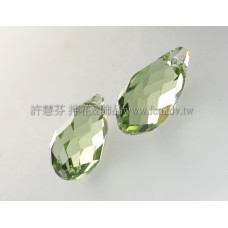 6010施華洛水滴形214-11*5.5蘋果綠-2個