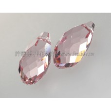 6010施華洛水滴形223-11*5.5淡玫瑰色-2個