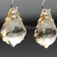 6090施華洛水滴葉形001GSHA-11*16mm夢幻影子-2個