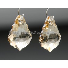 6090施華洛水滴葉形001GSHA-11*16mm夢幻影子-2個