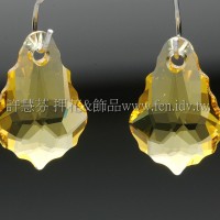 6090施華洛水滴葉形226-11*16mm月光黃色-2個