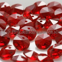 6200施華洛雙面圓錐形6mm紅色-10個