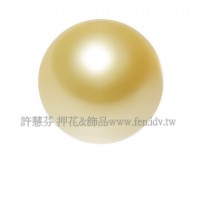 8mm施華洛5810水晶珍珠306金橙黃色-10個