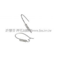 晶鑽法式耳勾正白-23mm-1對