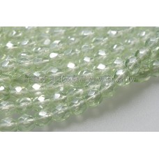 捷克棗形珠3mm閃亮翠橄欖綠-50個