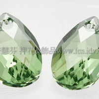 6106施華洛水滴形-橄欖綠16mm1包-1個