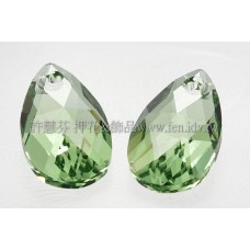 6106施華洛水滴形-橄欖綠16mm1包-1個