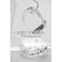 施華洛6058角面方形18mm晶瑩透明-1個