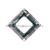 施華洛4439方形紫粉色14mm-1個
