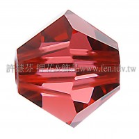 5301施華洛角珠542-4mm水蓮紅-50個