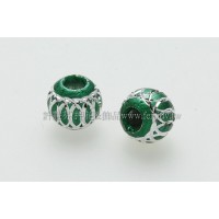 鋁合金屬圓花彩珠6.5mm-10個