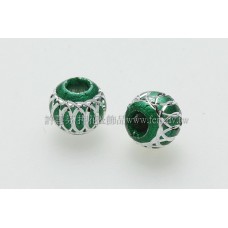 鋁合金屬圓花彩珠6.5mm-10個