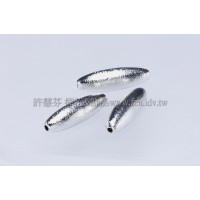 15mm霧彩米粒珠-2個