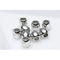 5.5mm銅珠代白-5個