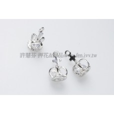 王子鋯石寶石帽-14x7mm-2個