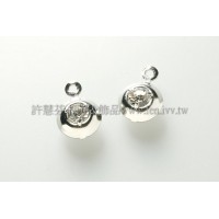 圓形水鑽墜飾-8.4mm-5個