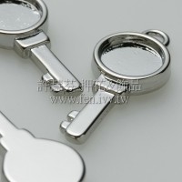 圓形DIY鑰匙-11.5x29.4mm-2個