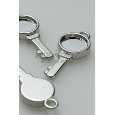 圓形DIY鑰匙-11.5x29.4mm-2個
