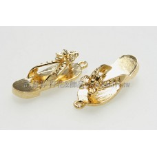 花涼鞋墜飾-5.7x20.6mm-2個