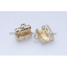 寶盒立體墜飾9x11mm-2個