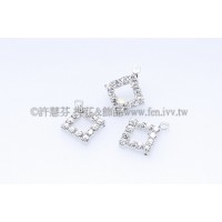 菱形中空水鑽-12x13mm-2個