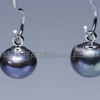 炫彩黑珍珠墜飾-7mm-2個