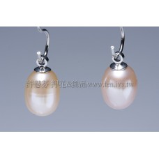 膚粉珍珠墜飾-6mm-2個