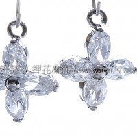 四瓣花晶亮鋯石-15x17mm-2個