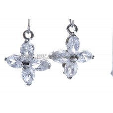 四瓣花晶亮鋯石-15x17mm-2個