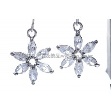 六瓣花晶亮鋯石-11x17mm-2個