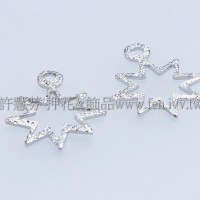 霧彩八角星形單孔配件-12mm-10個