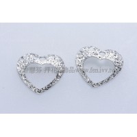 霧彩心形單孔配件-10mm-10個