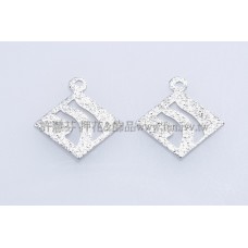 霧彩菱形單孔配件-16x14mm-10個