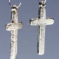 單孔立體十字架-13x26mm-2個