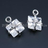 禮物形晶亮鋯石-10mm-2個