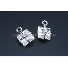 禮物形晶亮鋯石-10mm-2個