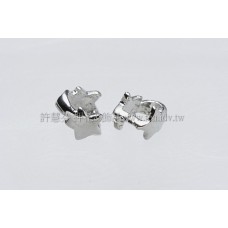 小星星夾頭正白-6*4mm1包-4個