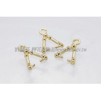 大竹節墜飾夾頭-10mm-5個