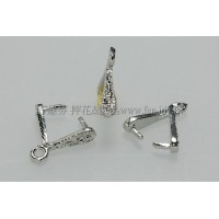 典雅時尚墜飾夾頭正白-8.8x2mm-5個