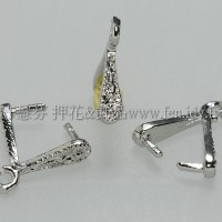 典雅時尚墜飾夾頭正白-8.8x2mm-5個