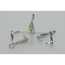 典雅時尚墜飾夾頭正白-8.8x2mm-5個